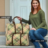 Seamless Pattern Puakenikeni and Kalo Travel Bag - Polynesian Pride