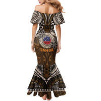 Samoa Warrior Family Matching Mermaid Dress and Hawaiian Shirt The Mighty Samoan Warrior Spirit