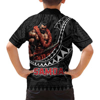 Samoan Pride Polynesian Tribal Warrior Kid Hawaiian Shirt 685 Samoa Mo Samoa LT9 - Polynesian Pride
