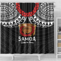 Samoan Tanoa Kava Bowl Ula Fala Shower Curtain Polynesian Tribal Vibe