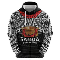 Samoan Tanoa Kava Bowl Ula Fala Zip Hoodie Polynesian Tribal Vibe LT9 - Polynesian Pride
