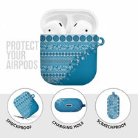 Fiji Marau na Kerisimasi AirPods Case Aqua Tagimoucia Tapa Masi Tribal - Polynesian Pride
