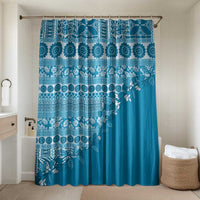 Fiji Marau na Kerisimasi Bathroom Set Aqua Tagimoucia Tapa Masi Tribal - Polynesian Pride