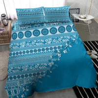 Fiji Marau na Kerisimasi Bedding Set Aqua Tagimoucia Tapa Masi Tribal - Polynesian Pride