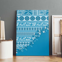 Fiji Marau na Kerisimasi Canvas Wall Art Aqua Tagimoucia Tapa Masi Tribal - Polynesian Pride