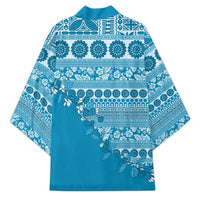 Fiji Marau na Kerisimasi Kimono Aqua Tagimoucia Tapa Masi Tribal - Polynesian Pride