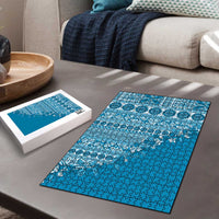 Fiji Marau na Kerisimasi Puzzle Aqua Tagimoucia Tapa Masi Tribal - Polynesian Pride