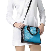 Fiji Marau na Kerisimasi Shoulder Handbag Aqua Tagimoucia Tapa Masi Tribal - Polynesian Pride