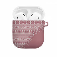 Fiji Marau na Kerisimasi AirPods Case Dusty Rose Tagimoucia Tapa Masi Tribal - Polynesian Pride
