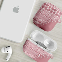 Fiji Marau na Kerisimasi AirPods Case Dusty Rose Tagimoucia Tapa Masi Tribal - Polynesian Pride