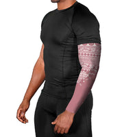 Fiji Marau na Kerisimasi Arm Sleeves Dusty Rose Tagimoucia Tapa Masi Tribal - Polynesian Pride
