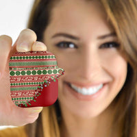 Fiji Marau na Kerisimasi AirPods Case Red Tagimoucia Tapa Masi Tribal LT9 - Polynesian Pride
