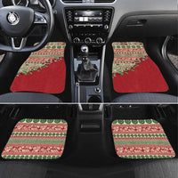 Fiji Marau na Kerisimasi Car Mats Red Tagimoucia Tapa Masi Tribal - Polynesian Pride
