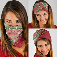 Fiji Marau na Kerisimasi Neck Gaiter Red Tagimoucia Tapa Masi Tribal - Polynesian Pride