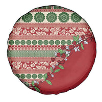 Fiji Marau na Kerisimasi Spare Tire Cover Red Tagimoucia Tapa Masi Tribal - Polynesian Pride