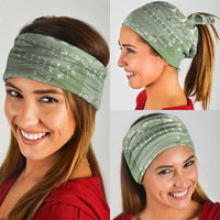 Fiji Marau na Kerisimasi Neck Gaiter Sage Green Tagimoucia Tapa Masi Tribal - Polynesian Pride