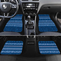 Fiji Marau na Kerisimasi Car Mats Blue Tapa Masi Inspired Christmas - Polynesian Pride