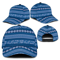 Fiji Marau na Kerisimasi Classic Cap Blue Tapa Masi Inspired Christmas - Polynesian Pride