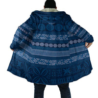 Fiji Marau na Kerisimasi Cloak Blue Tapa Masi Inspired Christmas - Polynesian Pride