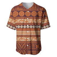 Fiji Marau na Kerisimasi Baseball Jersey Gold Tapa Masi Inspired Christmas - Polynesian Pride