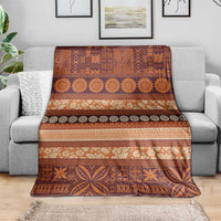 Fiji Marau na Kerisimasi Blanket Gold Tapa Masi Inspired Christmas - Polynesian Pride