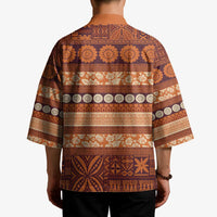 Fiji Marau na Kerisimasi Kimono Gold Tapa Masi Inspired Christmas - Polynesian Pride