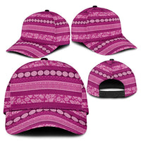 Fiji Marau na Kerisimasi Classic Cap Pink Tapa Masi Inspired Christmas - Polynesian Pride