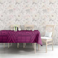 Fiji Marau na Kerisimasi Tablecloth Pink Tapa Masi Inspired Christmas - Polynesian Pride