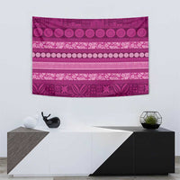 Fiji Marau na Kerisimasi Tapestry Pink Tapa Masi Inspired Christmas - Polynesian Pride