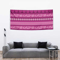 Fiji Marau na Kerisimasi Tapestry Pink Tapa Masi Inspired Christmas - Polynesian Pride