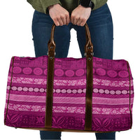 Fiji Marau na Kerisimasi Travel Bag Pink Tapa Masi Inspired Christmas - Polynesian Pride