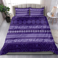 Fiji Marau na Kerisimasi Bedding Set Purple Tapa Masi Inspired Christmas - Polynesian Pride