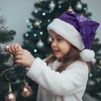 Fiji Marau na Kerisimasi Christmas Santa Hat Purple Tapa Masi Inspired Christmas - Polynesian Pride