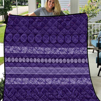 Fiji Marau na Kerisimasi Quilt Purple Tapa Masi Inspired Christmas - Polynesian Pride