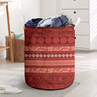 Fiji Marau na Kerisimasi Laundry Basket Red Tapa Masi Inspired Christmas - Polynesian Pride