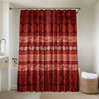 Fiji Marau na Kerisimasi Bathroom Set Red Tapa Masi Inspired Christmas - Polynesian Pride