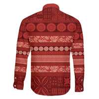 Fiji Marau na Kerisimasi Family Matching Puletasi and Hawaiian Shirt Red Tapa Masi Inspired Christmas LT9 - Polynesian Pride