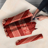 Fiji Marau na Kerisimasi Umbrella Red Tapa Masi Inspired Christmas - Polynesian Pride