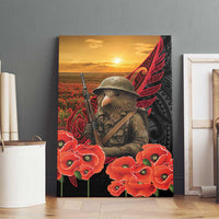 Maori Kiwi Soldier Fern Tattoo ANZAC Day Canvas Wall Art Lest We Forget