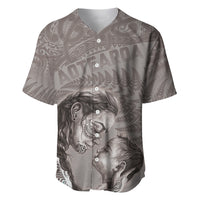 New Zealand Mother's Day Baseball Jersey Maori Mo Toku Mama Silver Fern LT9 Nude - Polynesian Pride