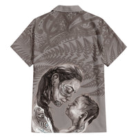 New Zealand Mother's Day Family Matching Off Shoulder Short Dress and Hawaiian Shirt Maori Mo Toku Mama Silver Fern LT9 - Polynesian Pride