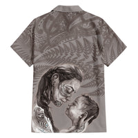 New Zealand Mother's Day Family Matching Short Sleeve Bodycon Dress and Hawaiian Shirt Maori Mo Toku Mama Silver Fern LT9 - Polynesian Pride