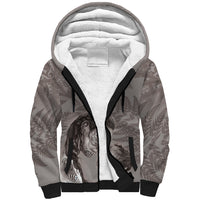New Zealand Mother's Day Sherpa Hoodie Maori Mo Toku Mama Silver Fern