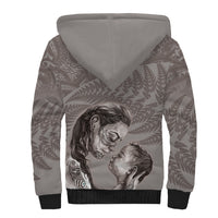 New Zealand Mother's Day Sherpa Hoodie Maori Mo Toku Mama Silver Fern