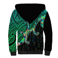 Custom Aotearoa Papua Shell Sherpa Hoodie Maori Tribal Pattern LT9 - Polynesian Pride