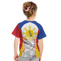 Philippines Flag Day Kid T Shirt Filipino Feather Pattern LT9 - Polynesian Pride