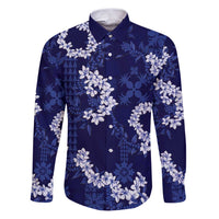 Mokihana Maile and Ilima Leis Family Matching Puletasi and Hawaiian Shirt Uliuli Hawaiian Tapa Quilt Pattern - Polynesian Pride