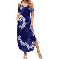 Mokihana Maile and Ilima Leis Family Matching Summer Maxi Dress and Hawaiian Shirt Uliuli Hawaiian Tapa Quilt Pattern - Polynesian Pride