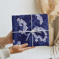 Mokihana Maile and Ilima Leis Wrapping Paper Uliuli Hawaiian Tapa Quilt Pattern - Polynesian Pride