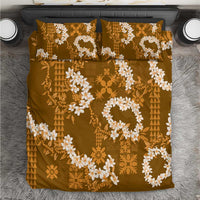 Mokihana Maile and Ilima Leis Bedding Set Alani Hawaiian Tapa Quilt Pattern - Polynesian Pride